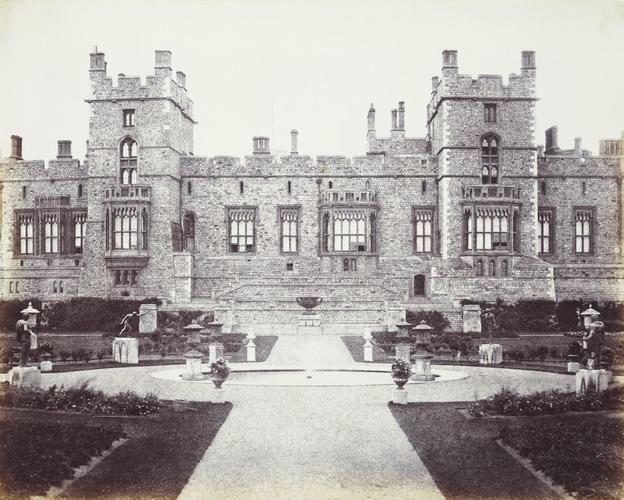 View of the East Terrace, Windsor Castle. [Windsor Castle]
