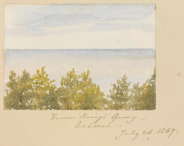 Master: SKETCHES FROM NATURE V. R. 1865 TO 1867
Item: From King's Quay - Osborne