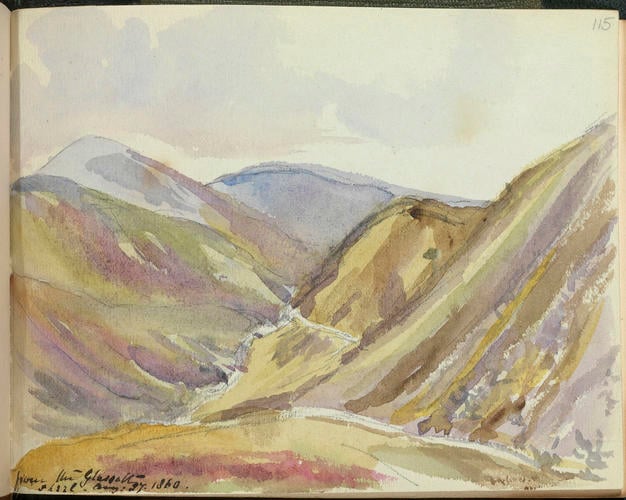 Master: SKETCHES FROM NATURE V. R. 1855 TO 1860
Item: From the Glas-allt-Shiel