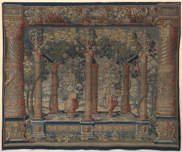 Tapestry of a pergola