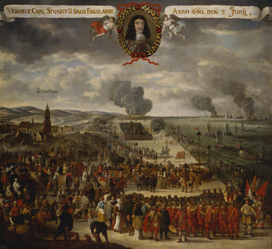 The Departure of Charles II (1630-1685) from Scheveningen