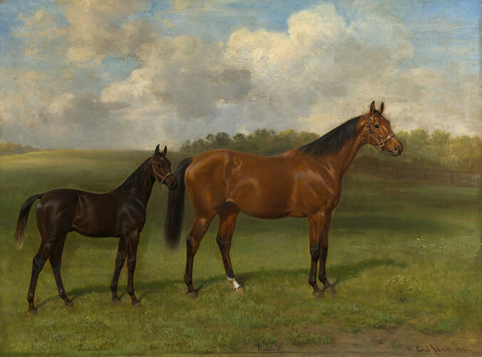 Perdita II with her Foal Sandringham