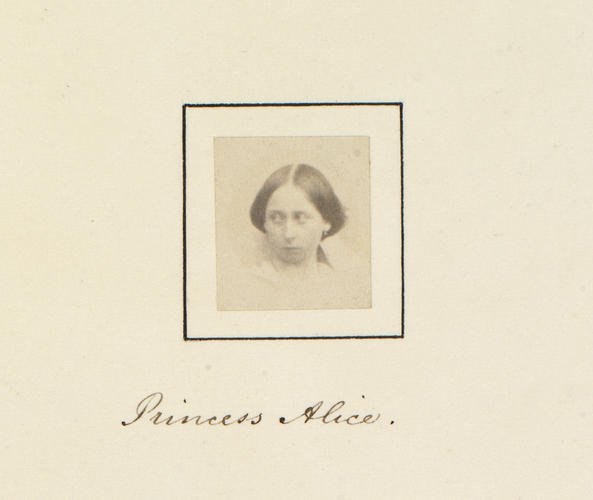 Princess Alice, later Grand Duchess of Hesse and by Rhine (1843-78) Princess Alice, later Grand Duchess of Hesse and by Rhine (1843-78)
