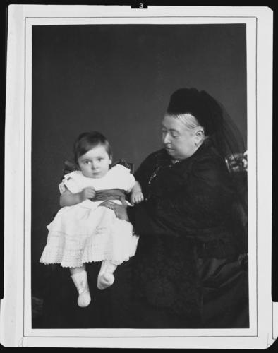 Queen Victoria with Prince Maurice of Battenberg, 1892 [in Portraits of Royal Children Vol. 40 1891-1893]
