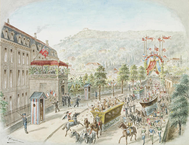 The Battle of the Flowers at Grasse, 30 March 1891