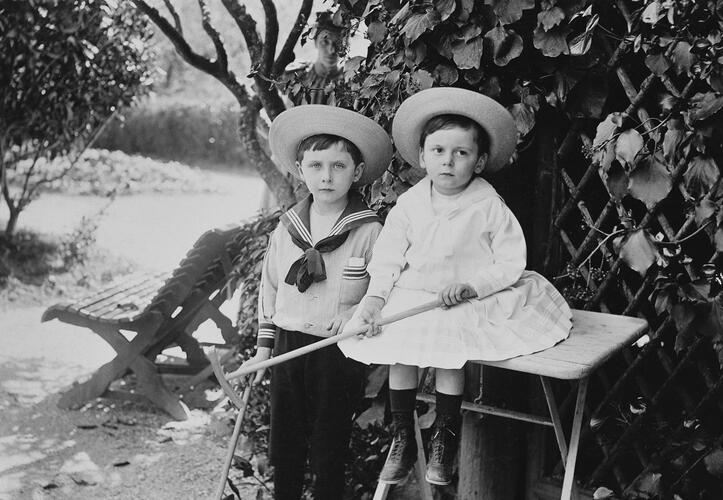 Prince Leopold and Prince Maurice of Battenberg, Nice 1895 [in Portraits of Royal Children Vol. 42 1894-1895]