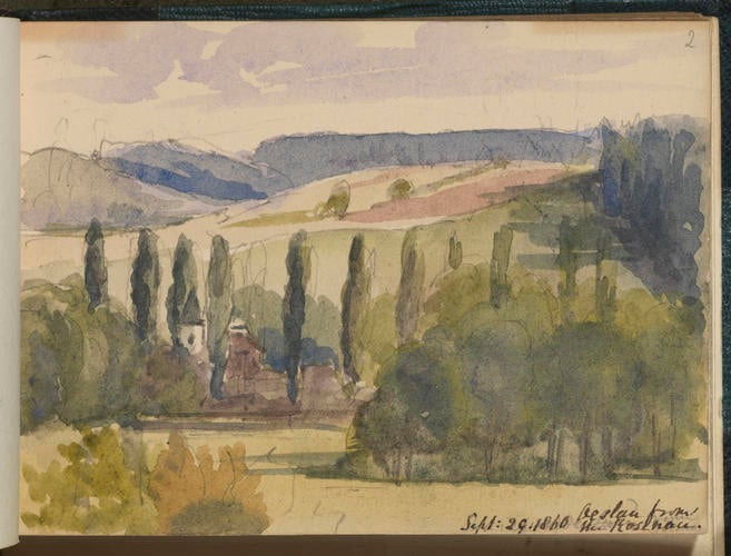 Master: SKETCHES FROM NATURE V. R. MDCCCLX TO MDCCCLXI
Item: Oselau from the Rosenau