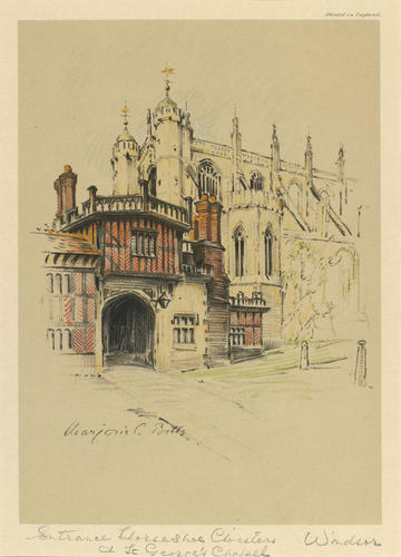 Entrance to Horseshoe Cloisters, and St George's Chapel Entrance to Horseshoe Cloisters, and St George's Chapel