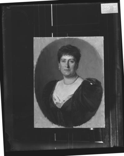 A glass plate negative of a painting of Prince Henry of Battenberg A glass plate negative of a painting of Prince Henry of Battenberg