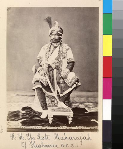 The late Maharajah of Kashmir (1830-1885)