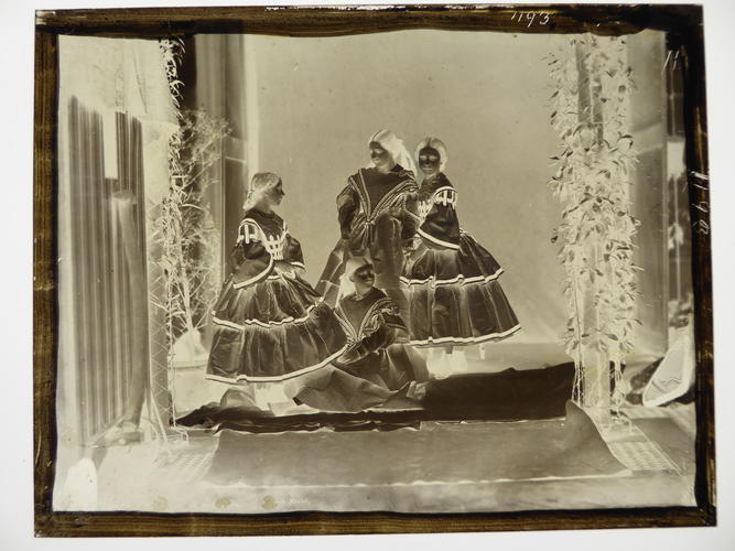Princess Helena and Princess Louise with Princesses Clotilde and Amelie of Saxe-Coburg-Gotha