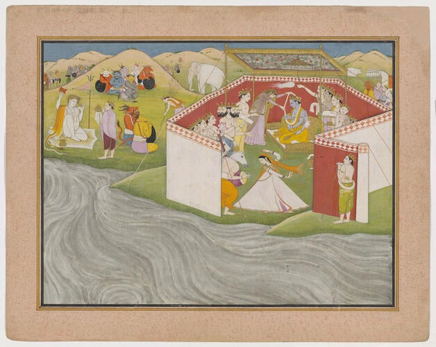 The marriage of Vishnu and Lakshmi The marriage of Vishnu and Lakshmi