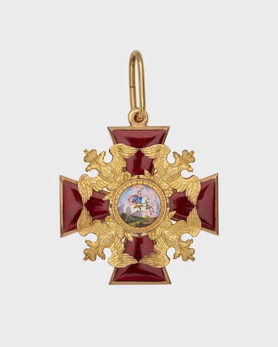 Order of St Alexander Nevsky (Russia). Edward VII's badge