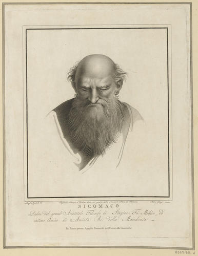 Master: Set of fifteen prints reproducing heads from 'The School of Athens'
Item: Head of a bearded man [from 'The School of Athens']
