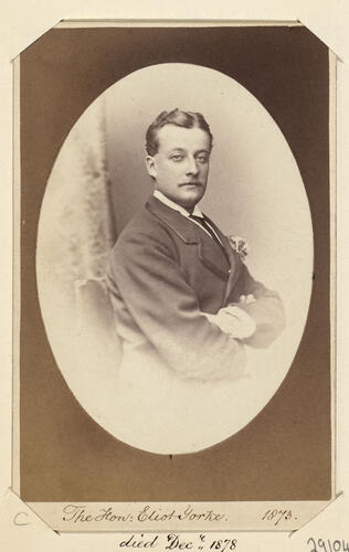 The Hon. Eliot Yorke. 1873. [Royal Household Portraits. Volume 55. ]