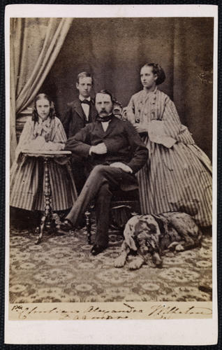 King Christian IX of Denmark and three of his children