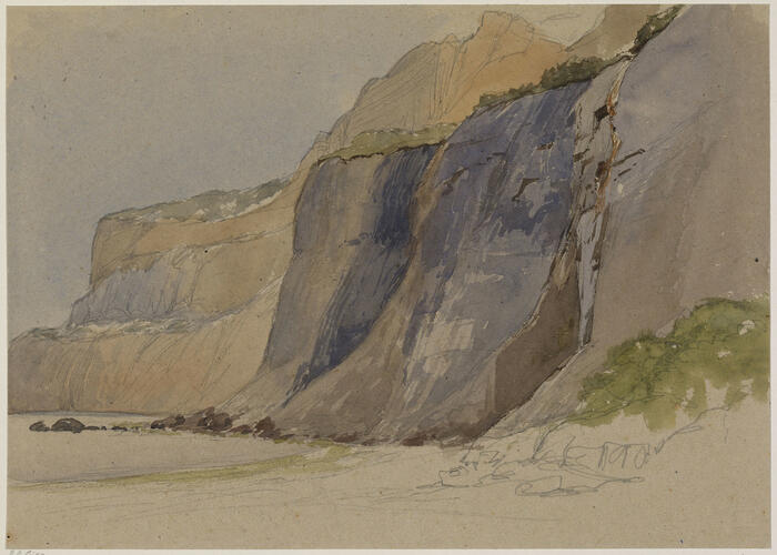 View of cliffs, perhaps Alum Bay, Isle of Wight