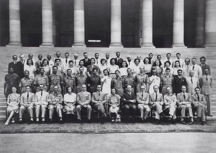 Their Excellencies and staff, Viceroy's House