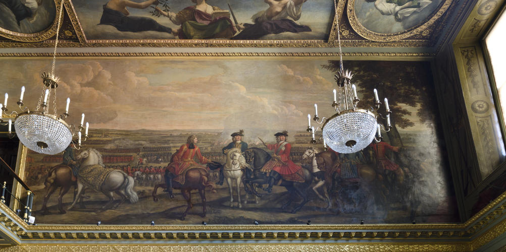 The Battle of Blenheim, 13 August 1704: John Churchill, 1st Duke of Marlborough (1650-1722) and his Staff Surveying the Attack of John Cutts (1661-1707) on the Village of Blenheim The Battle of Blenheim, 13 August 1704: John Churchill, 1st Duke of Marlborough (1650-1722) and his Staff Surveying the Attack of John Cutts (1661-1707) on the Village of Blenheim