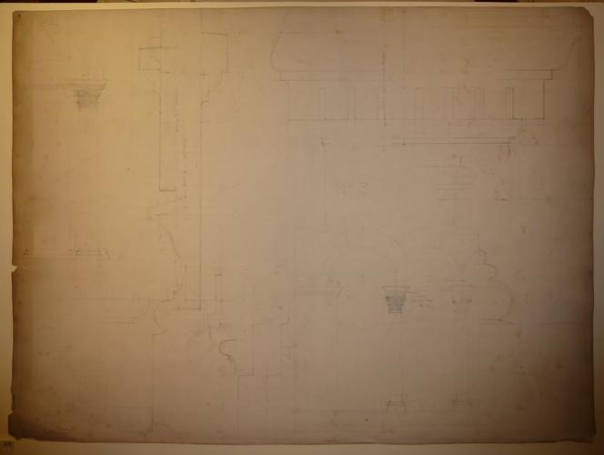 St Mildred's church, Whippingham: designs for the border below the rafters St Mildred's church, Whippingham: designs for the border below the rafters