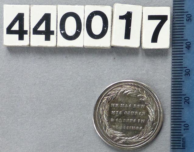 Medal commemorating the Death of King George III, 1820 Medal commemorating the Death of King George III, 1820