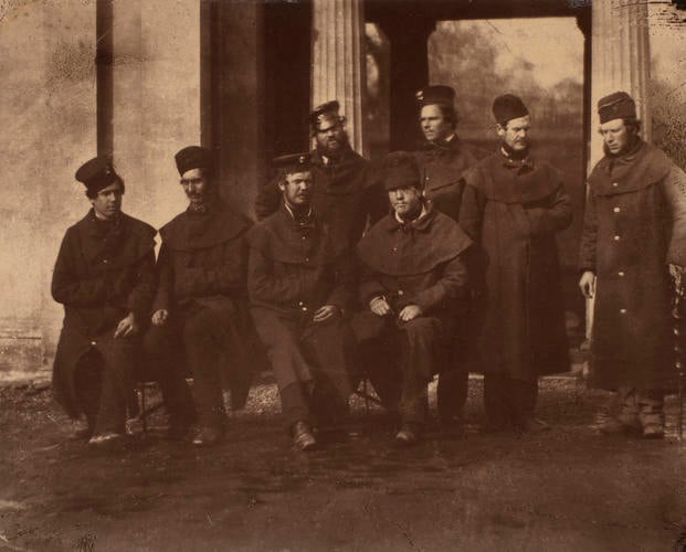 Wounded Grenadier Guards who served in the Crimean War Wounded Grenadier Guards who served in the Crimean War