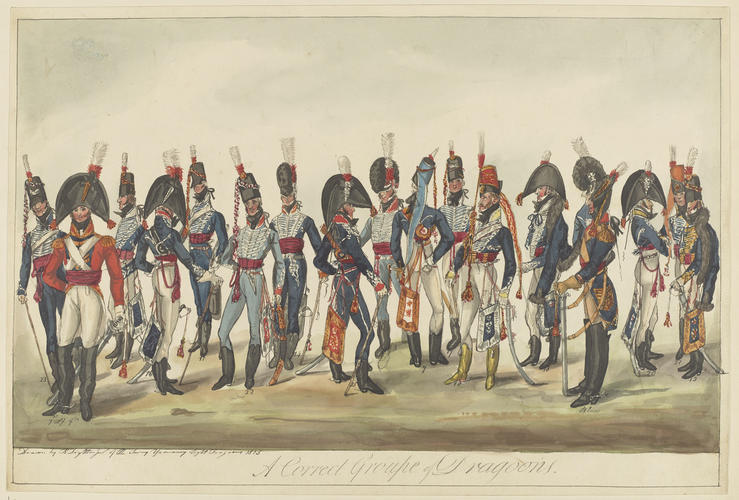 Eighteen Cavalry Officers, 1805 Eighteen Cavalry Officers, 1805