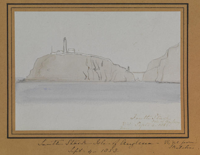 Master: Queen Victoria's Sketchbook 1848-1854
Item: South Stack - Isle of Anglesea