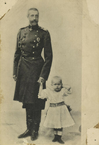 Grand Duke Constantine Constantinovich with one of his children Grand Duke Constantine Constantinovich with one of his children