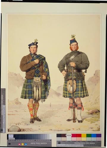 Colin Campbell (b. 1810) and an unidentified Breadalbane clansman