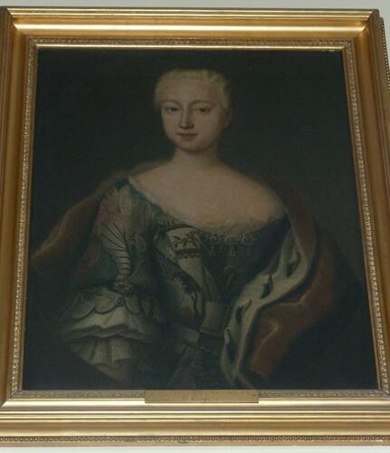 Portrait of a lady, traditionally identified as Augusta of Saxe-Gotha, Princess of Wales (1719-72)