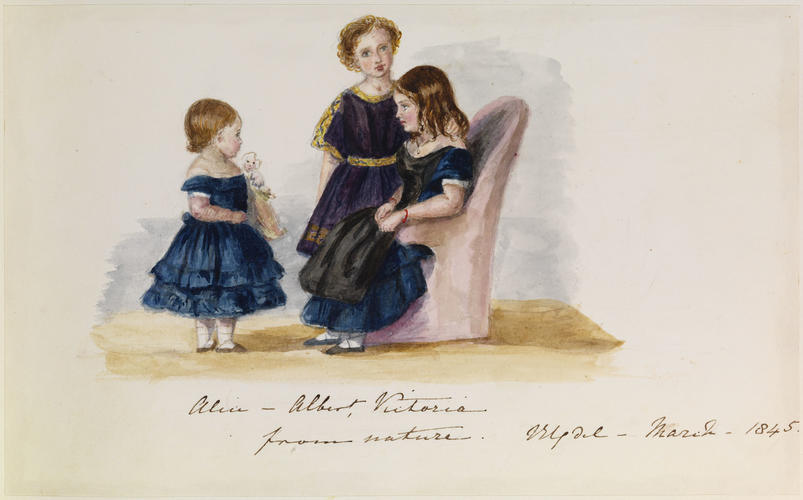 Master: Sketches of the Royal Children by V. R. from 1841-1859
Item: Alice, Albert, Victoria