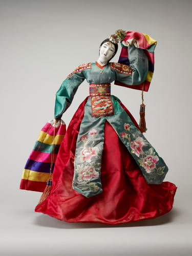 Doll in traditional Korean costume