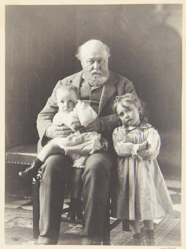 The Marquess of Salisbury and grandchildren, the Hon. Beatrice and the Hon. Robert Cecil The Marquess of Salisbury and grandchildren, the Hon. Beatrice and the Hon. Robert Cecil