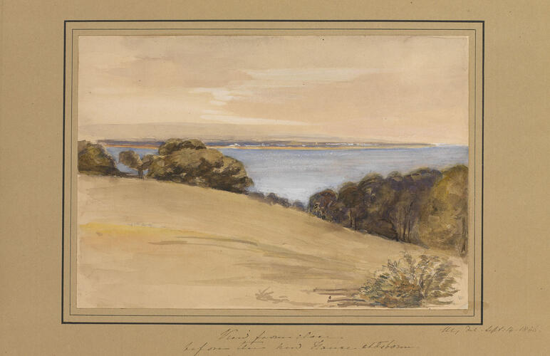Master: Queen Victoria and Prince Albert's Album Vol. I.
Item: View from close before the new House at Osborne