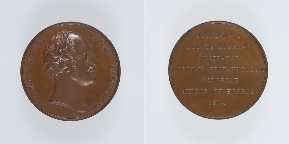 Medal commemorating the visit of Emperor Nicholas I to England