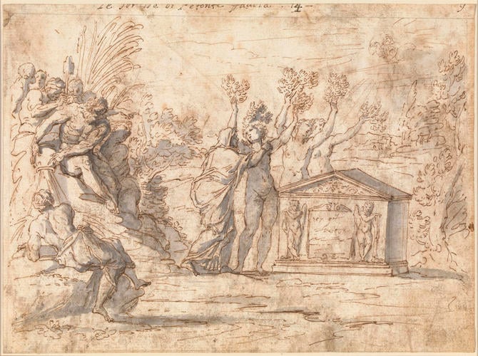 The Sisters of Phaethon transformed into poplar trees The Sisters of Phaethon transformed into poplar trees