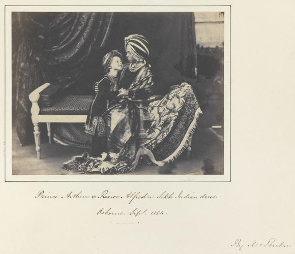 Prince Arthur and Prince Alfred in Sikh Indian dress Prince Arthur and Prince Alfred in Sikh Indian dress