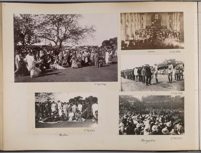 Indian entertainers, Madras [Edward, Prince of Wales. Royal Tour in India, 1921-1922]