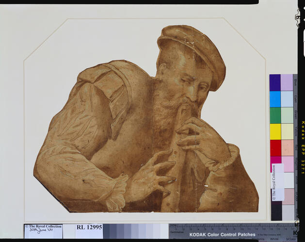 A man playing a flute