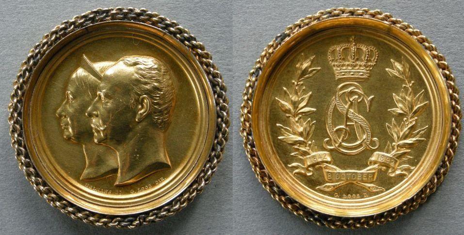 Germany (Saxe-Weimar). 	Golden Wedding of the Grand Duke Carl Alexander and Princess Sophia of the Netherlands