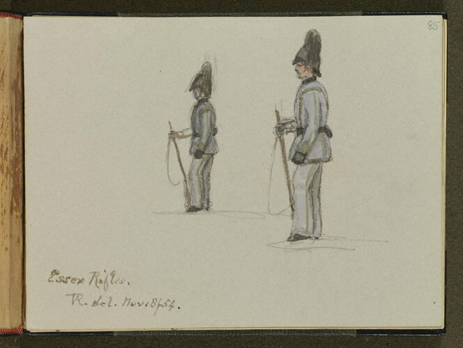 Master: SKETCHES FROM NATURE V. R. 1851 TO 1855
Item: Essex Rifles