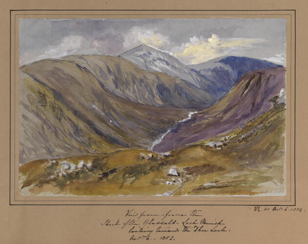 Master: Queen Victoria's Sketchbook 1848-1854
Item: View from the Shiel of the Glassalt