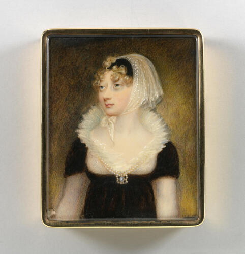 Box with miniature of Princess Amelia (1783-1810)