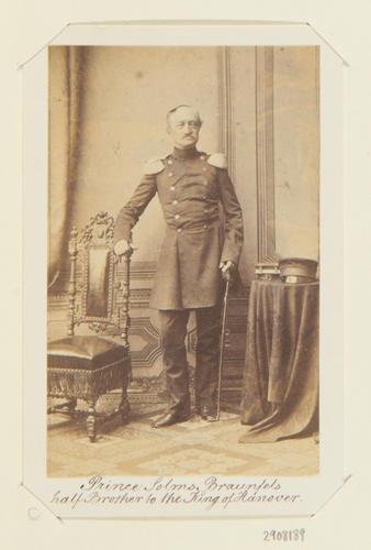 Prince Solms-Braunfels, half brother to the King of Hanover Prince Solms-Braunfels, half brother to the King of Hanover