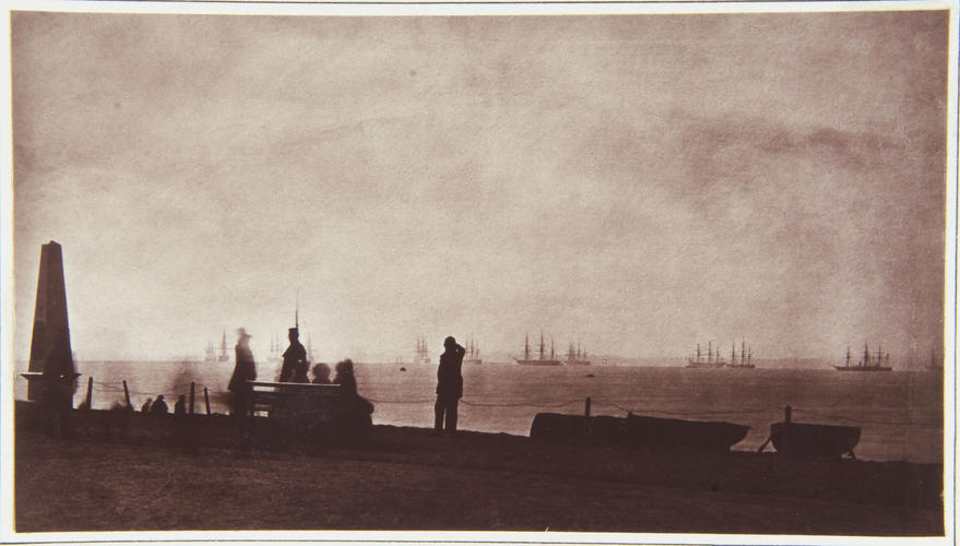 'The Fleet at anchor'