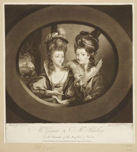 Mrs Bunbury and Mrs Gwynne, in the Characters of the 'Merry Wives of Windsor Mrs Bunbury and Mrs Gwynne, in the Characters of the 'Merry Wives of Windsor