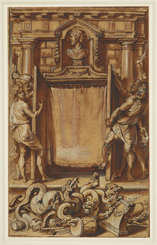 The Temple of Janus: design for the title-page to Franciscus Haraeus, Annales Ducum Brabantiae The Temple of Janus: design for the title-page to Franciscus Haraeus, Annales Ducum Brabantiae