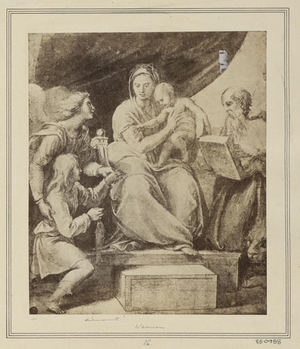 The Virgin and Child with Holy Figures