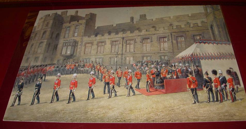 Queen Victoria distributing Egyptian Campaign Medals at Windsor Castle 21 November 1882